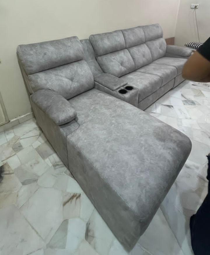 CozyRecline L-Shaped Sofa living room view
