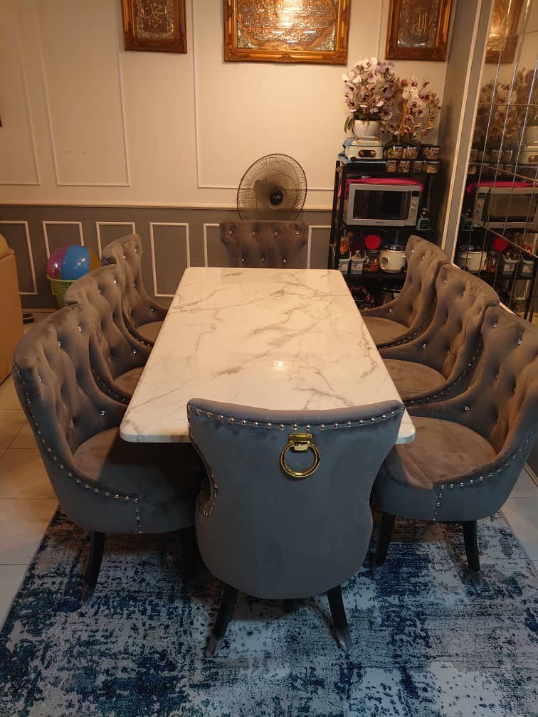 Butterfly marble dining set home gallery photo