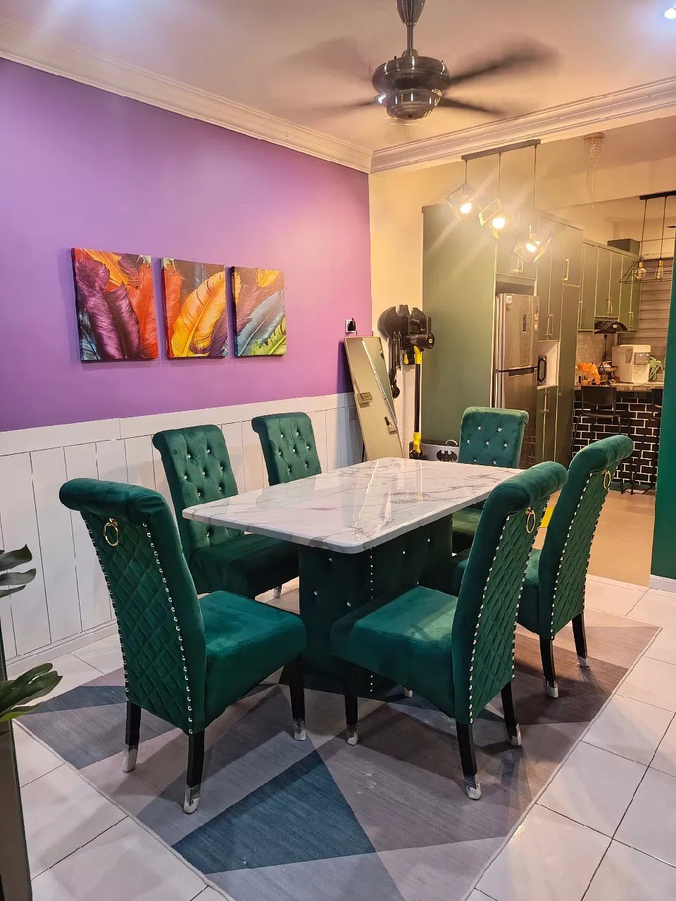 Classic Dining Set styled interior view