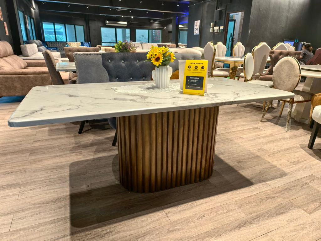 Poko Marble Dining Table lifestyle image