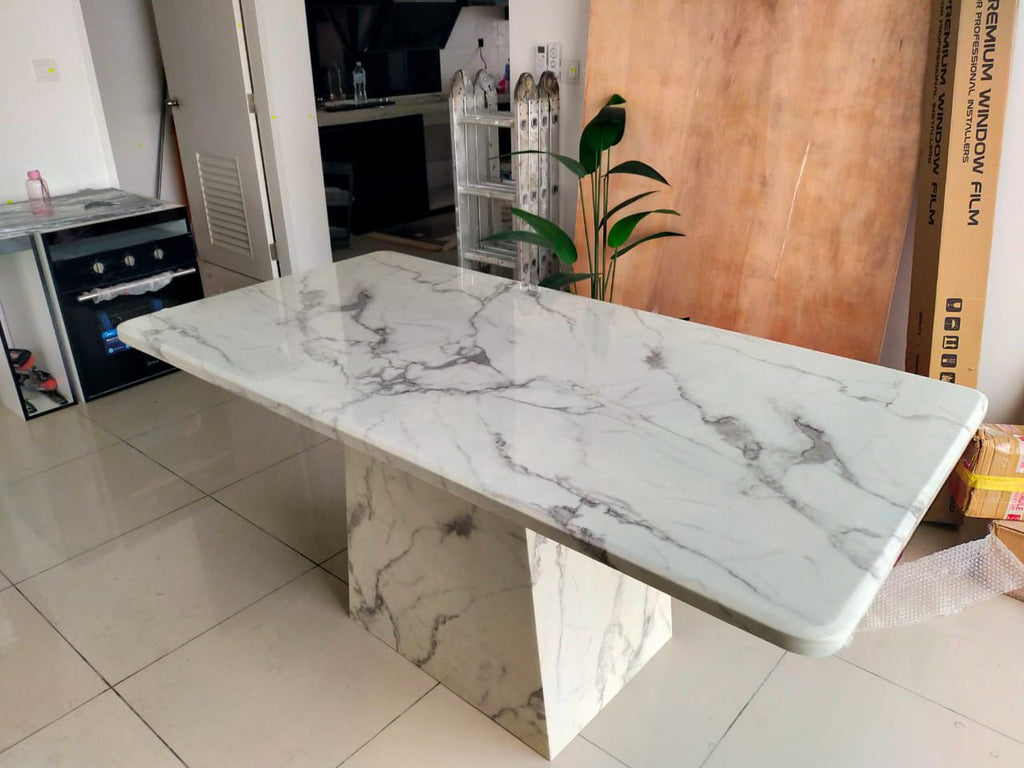 CT01 Full Marble Dining Table lifestyle image