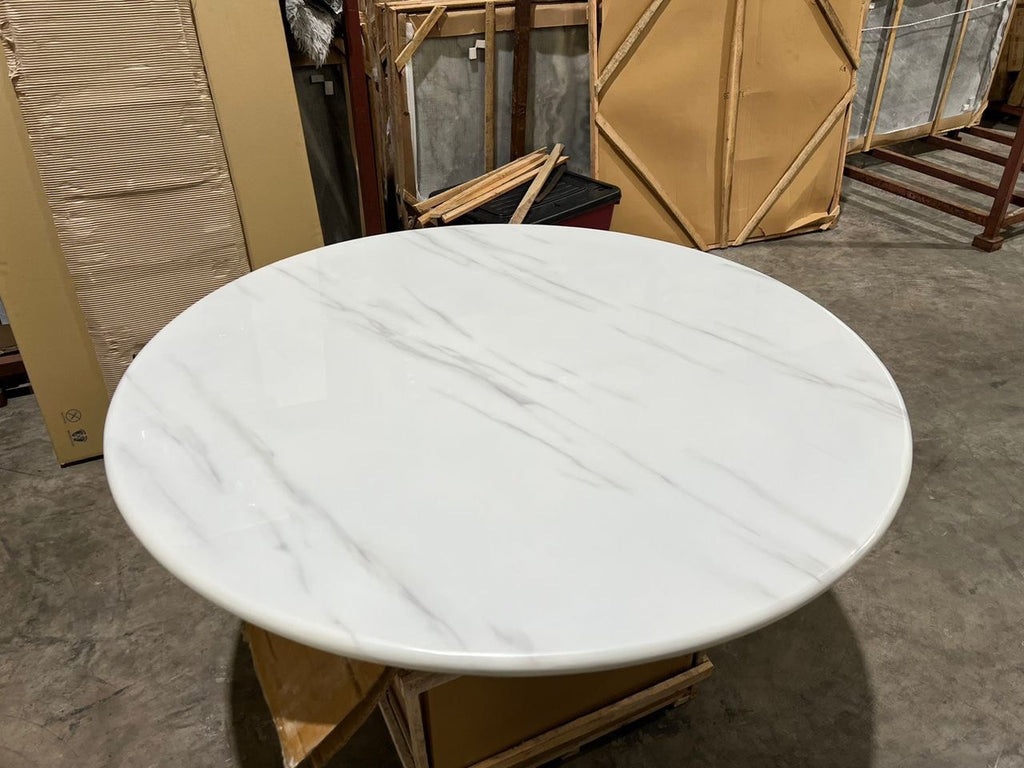 Marble dining table lifestyle image