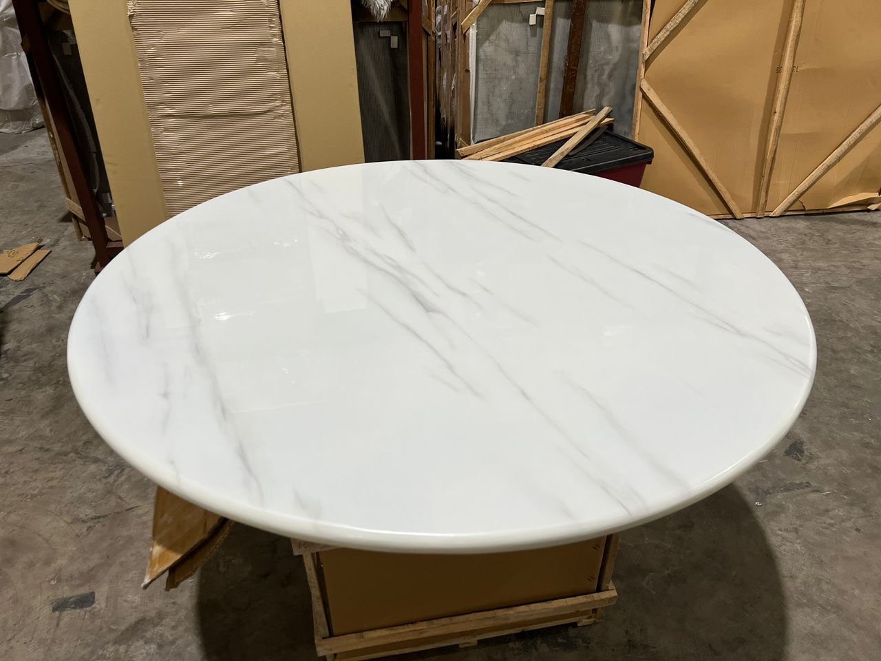 Marble dining table lifestyle image