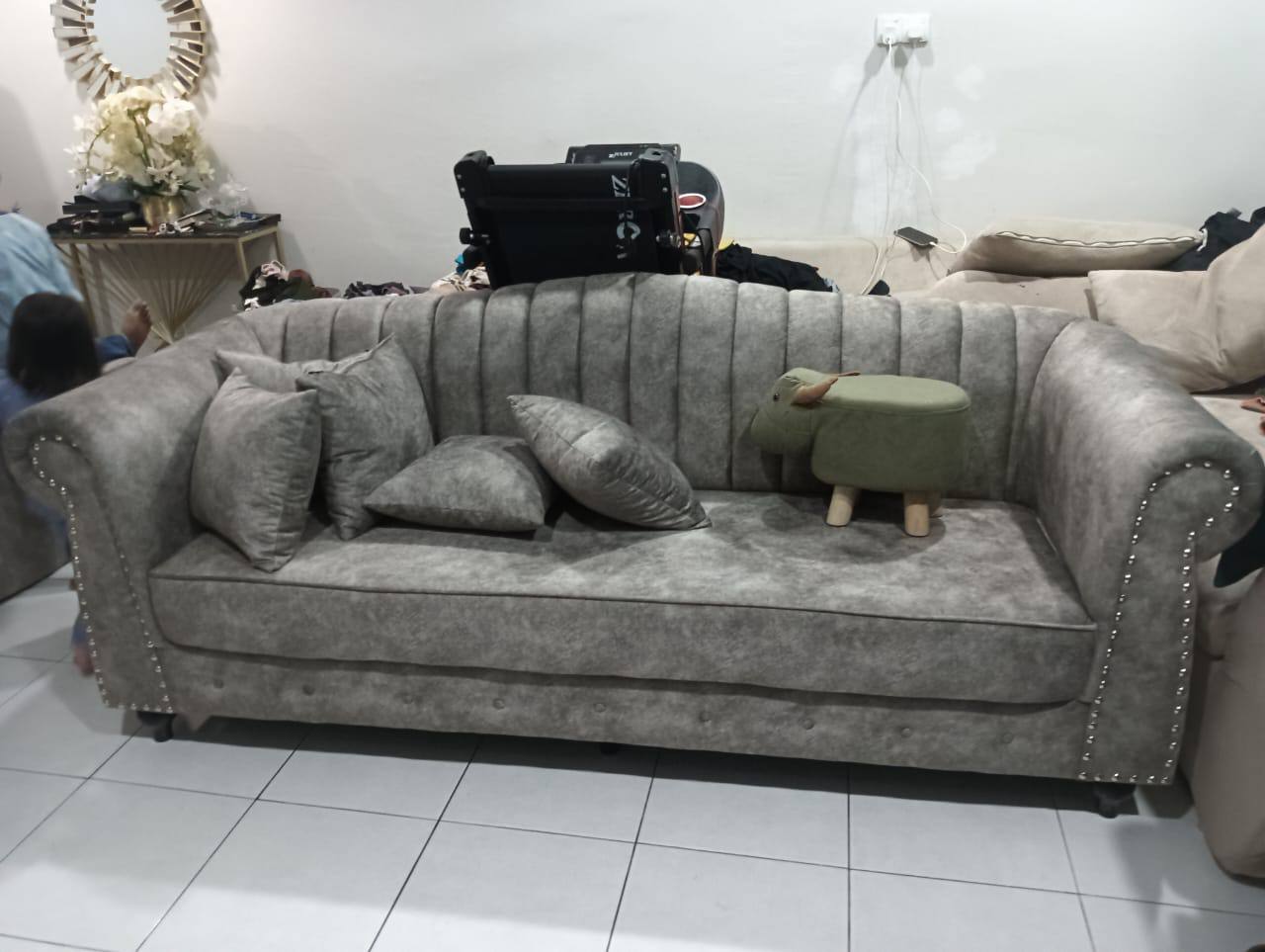 Royal Shell Sofa Set | Trending Simple &amp; Modern Line Design (779)