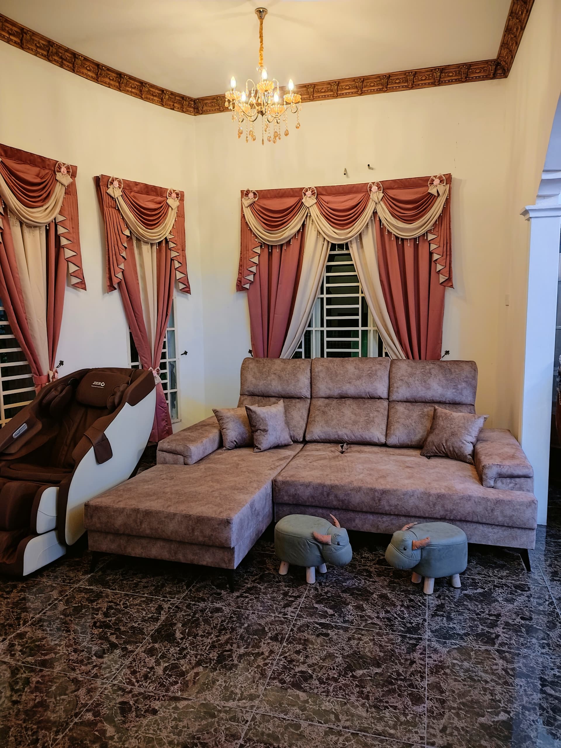 Flexi Push Back L Shape Sofa gallery photo