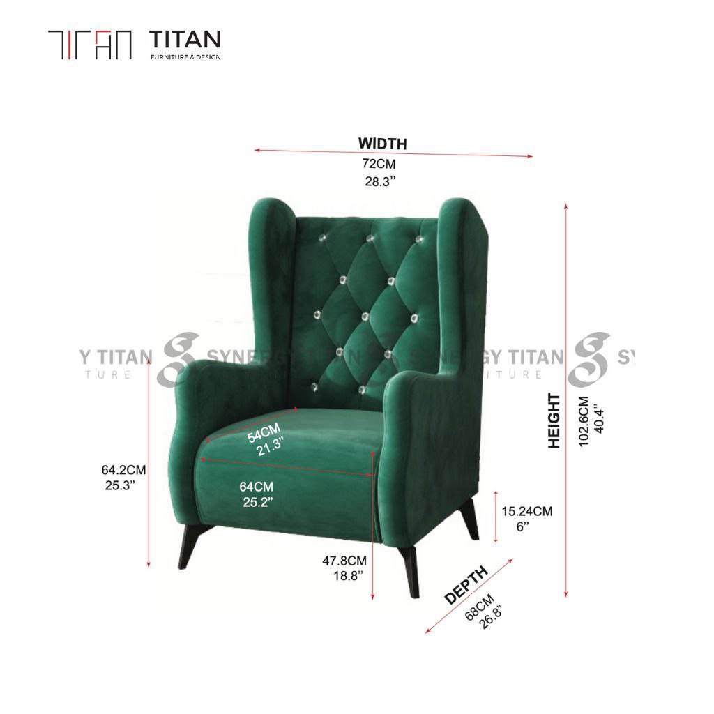 Classic Wing Chair home setting image