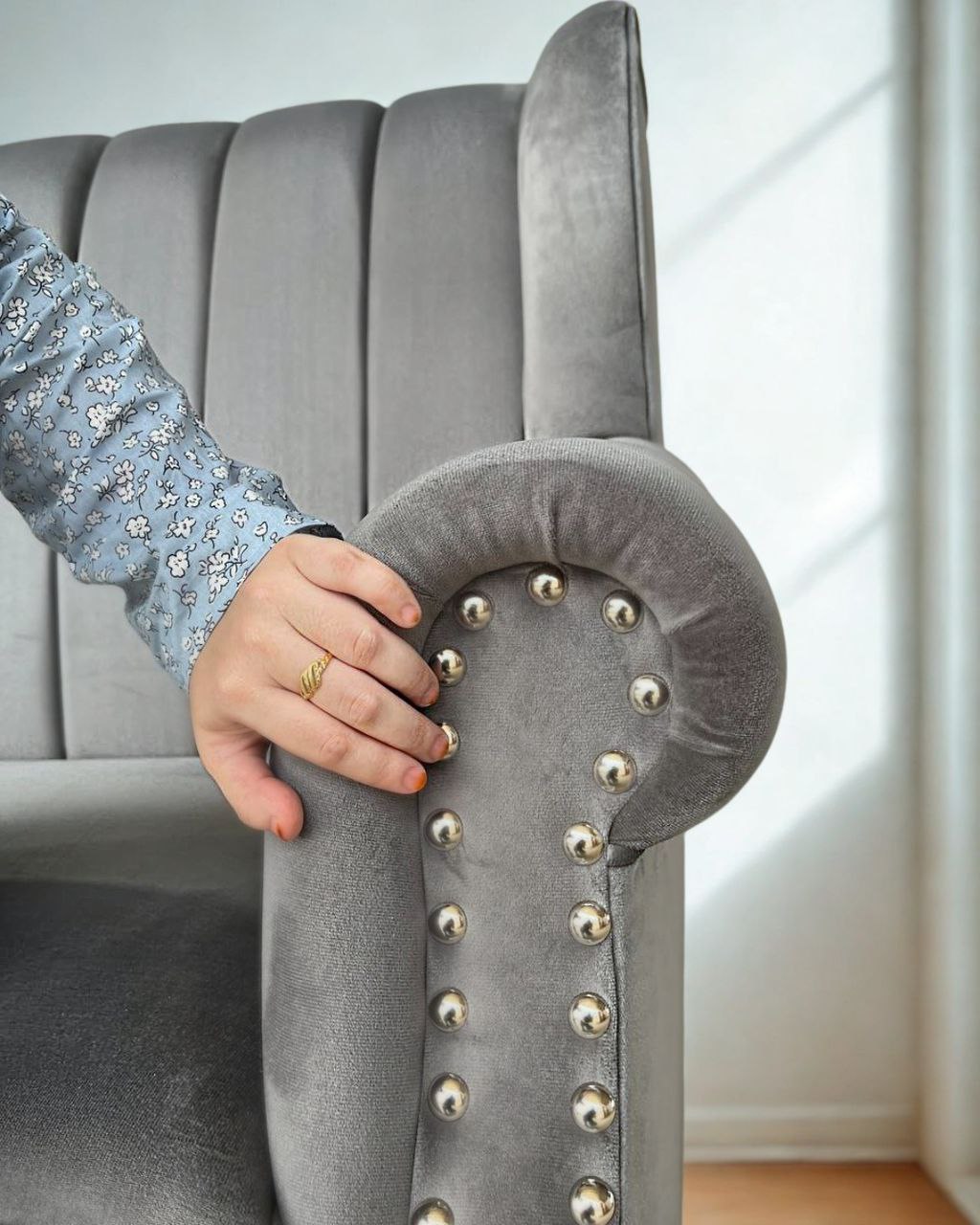 Ella Wing Chair living room view