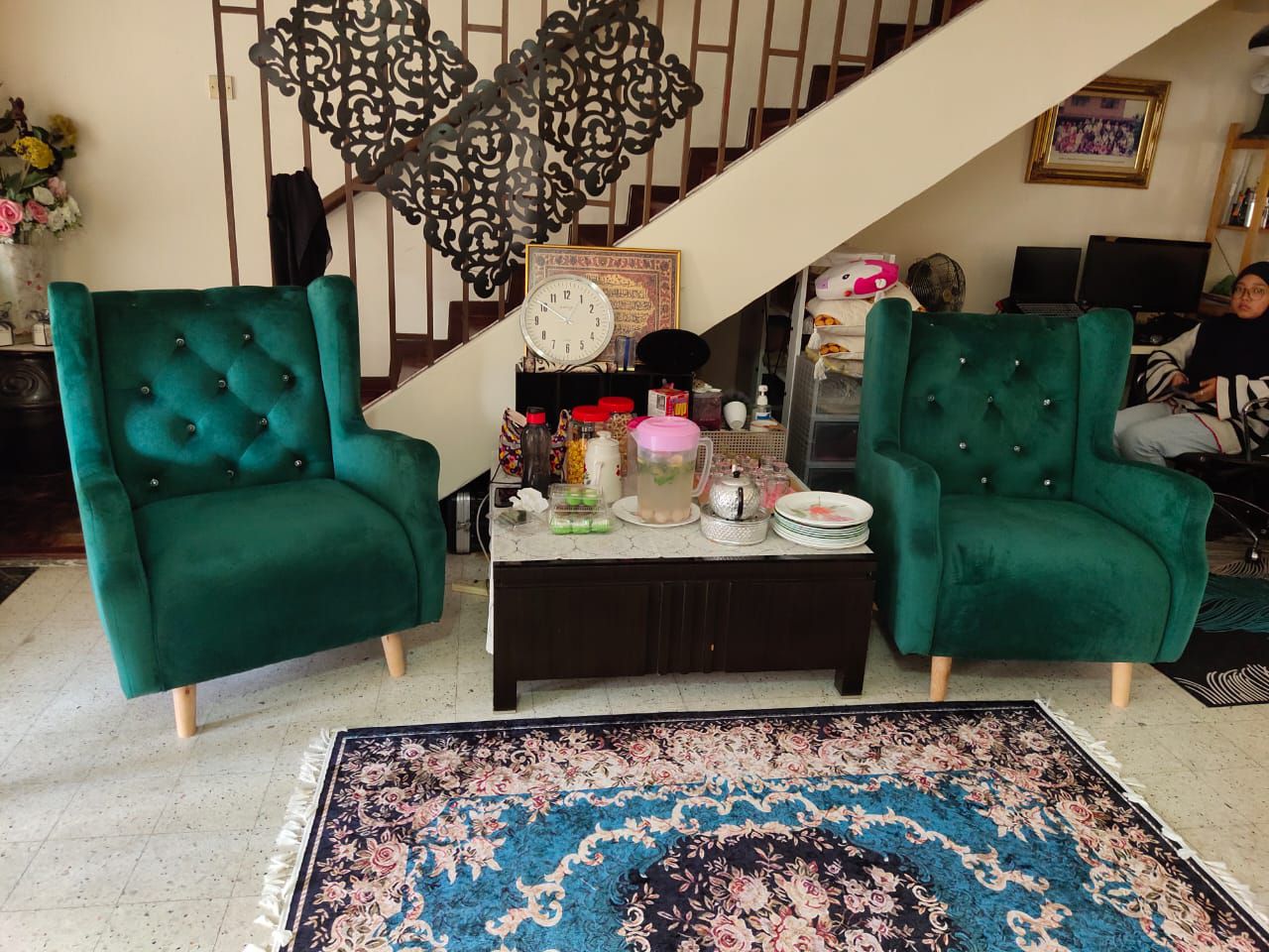 Classic Wing Chair styled interior view