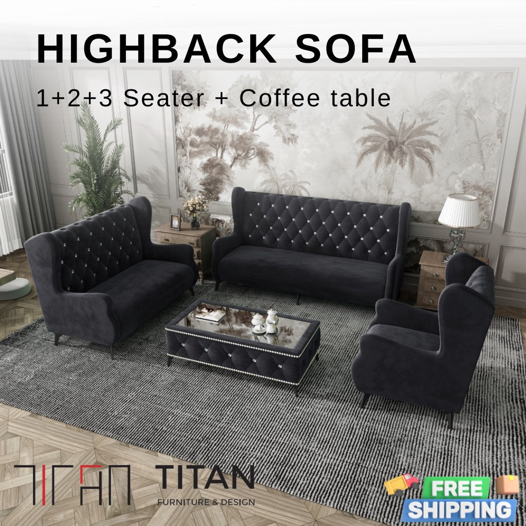 Highback Sofa Set front view