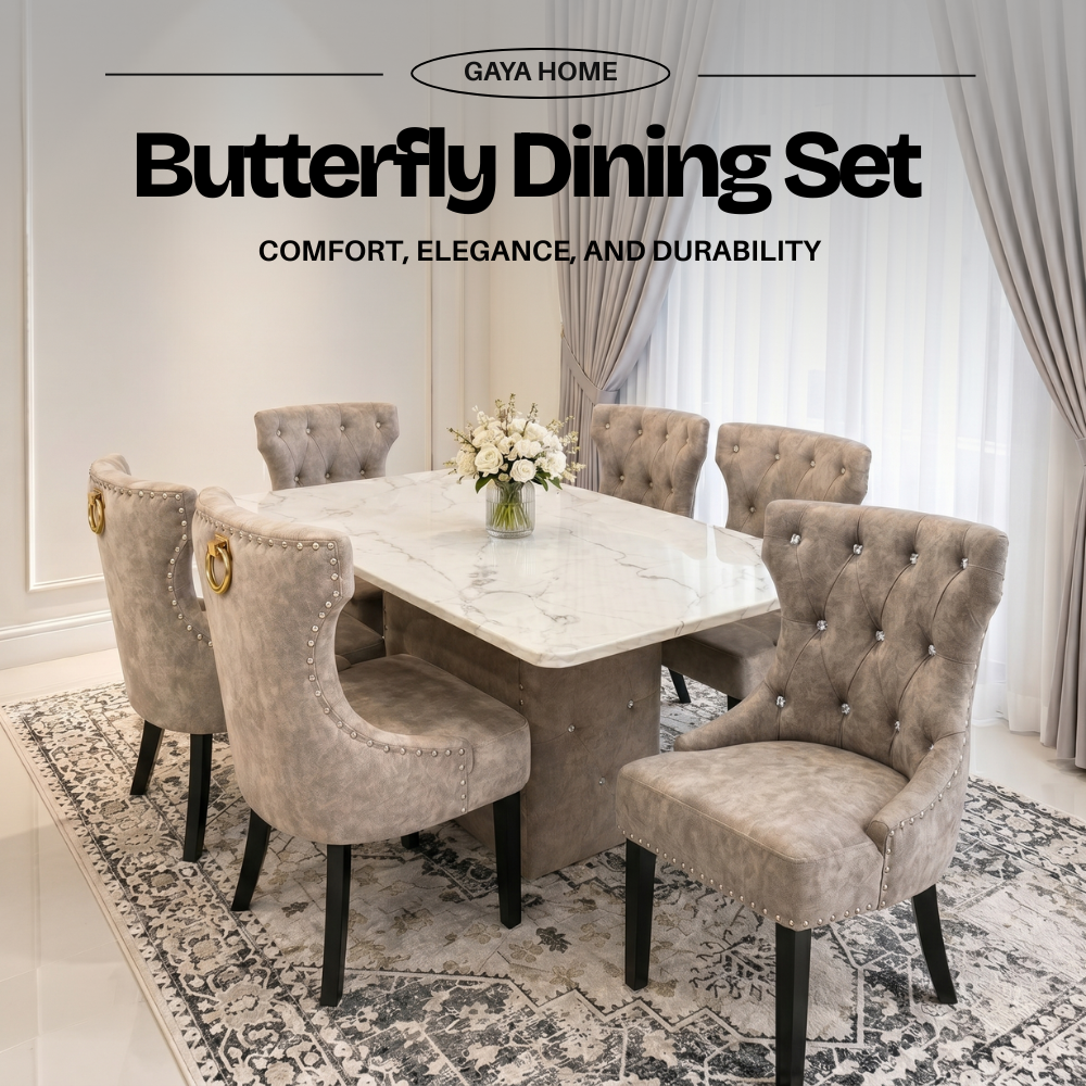 Butterfly Marble Dining Set (ST08)